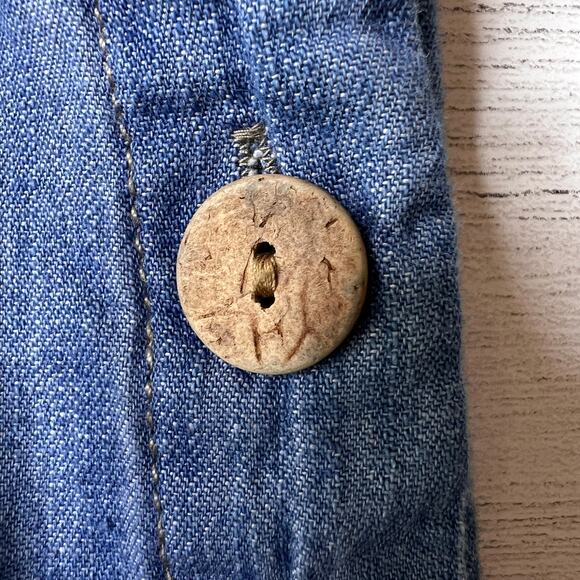 Universal Thread Dress Womens Size Medium Chambray 100% Cotton Button Detail - Picture 7 of 16